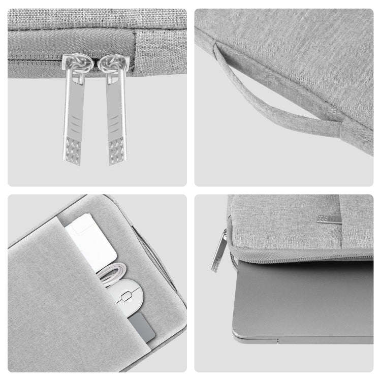 HAWEEL Laptop Sleeve Case Zipper Briefcase Bag with Handle for 12.5-13.5 inch Laptop(Grey)