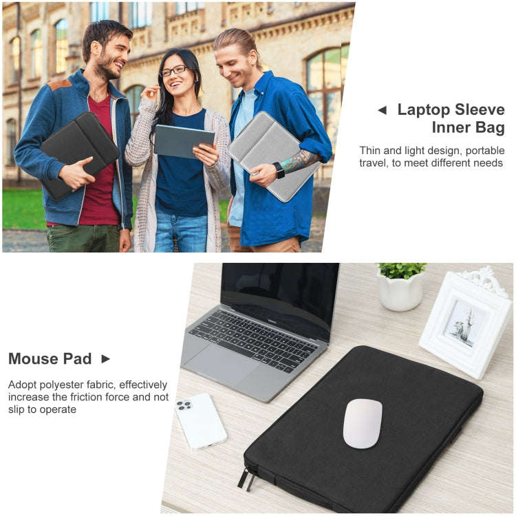 HAWEEL Laptop Sleeve Case Zipper Briefcase Bag with Handle for 15-16.7 inch Laptop (Black)