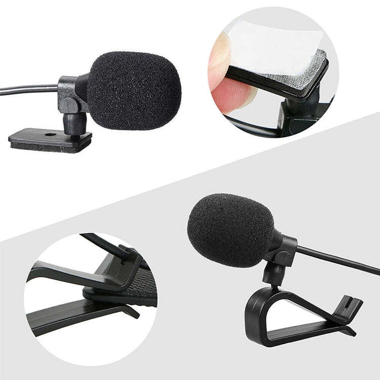 ZJ015MR Mono 2.5mm Straight Plug Car Navigation DVD External Paste Microphone, Length: 3m
