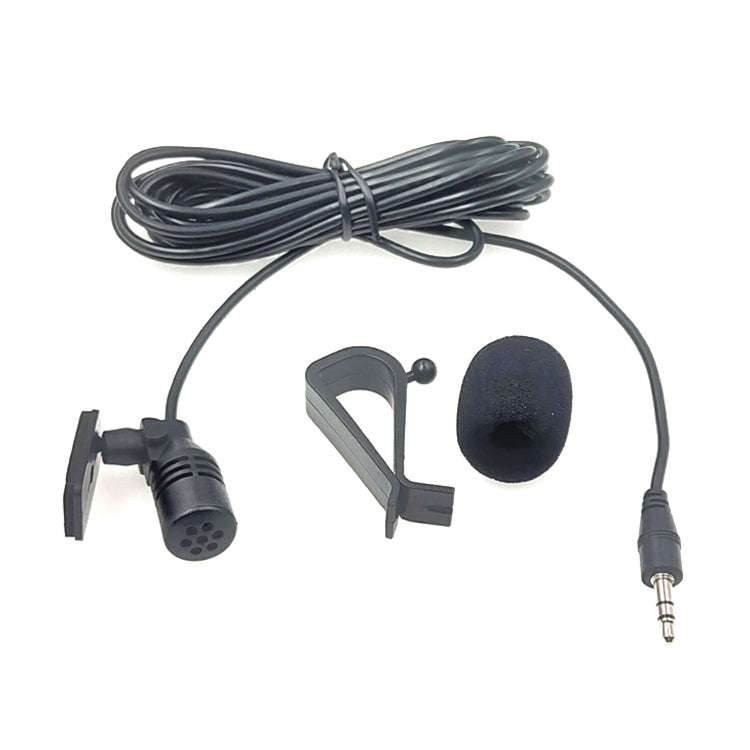 ZJ015MR Stereo 3.5mm Straight Plug Car Navigation DVD External Paste Microphone, Length: 3m