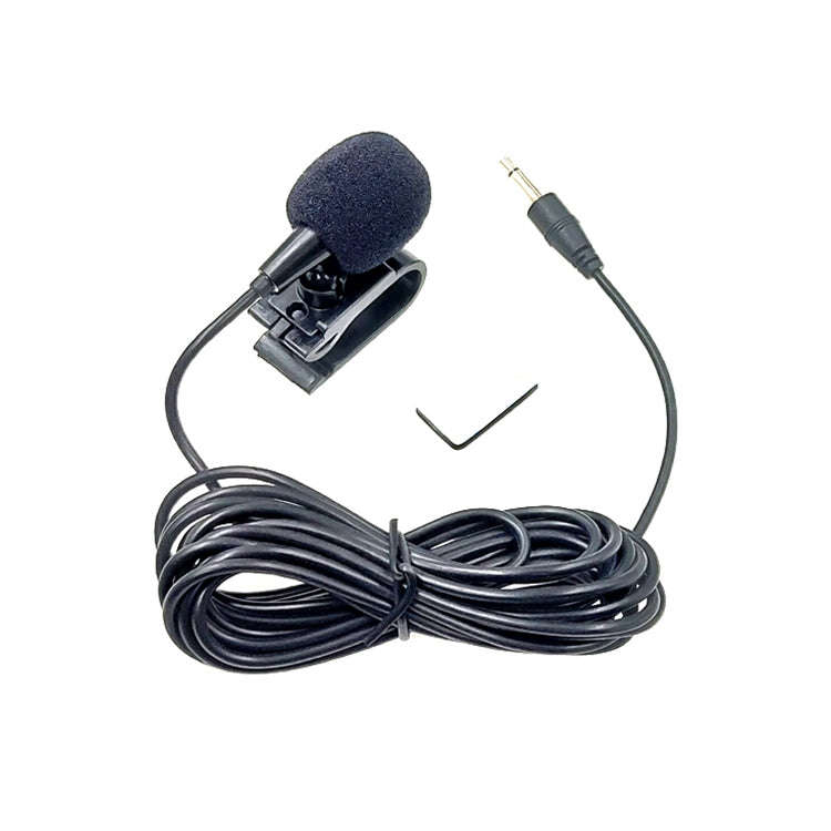 ZJ025MR Stick-on Clip-on Lavalier 3.5mm Jack Mono Microphone for Car GPS / Bluetooth Enabled Audi...