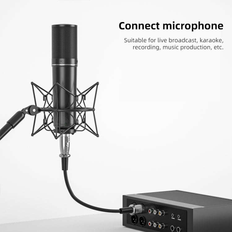 1.8m 3-Pin XLR Male to XLR Female Microphone Cable