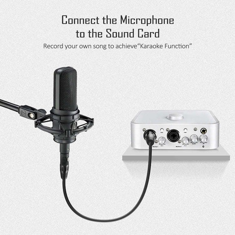 5m 3-Pin XLR Male to XLR Female MIC Shielded Cable Microphone Audio Cord