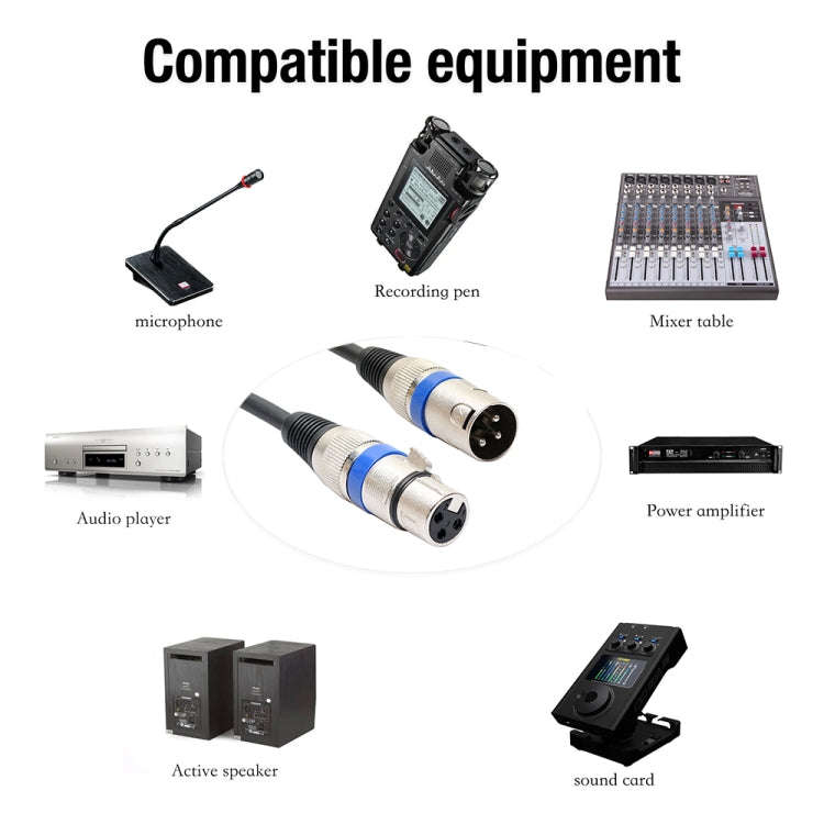 3m 3-Pin XLR Male to XLR Female MIC Shielded Cable Microphone Audio Cord