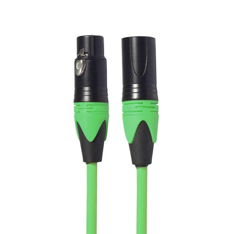 XRL Male to Female Microphone Mixer Audio Cable, Length: 3m (Green)