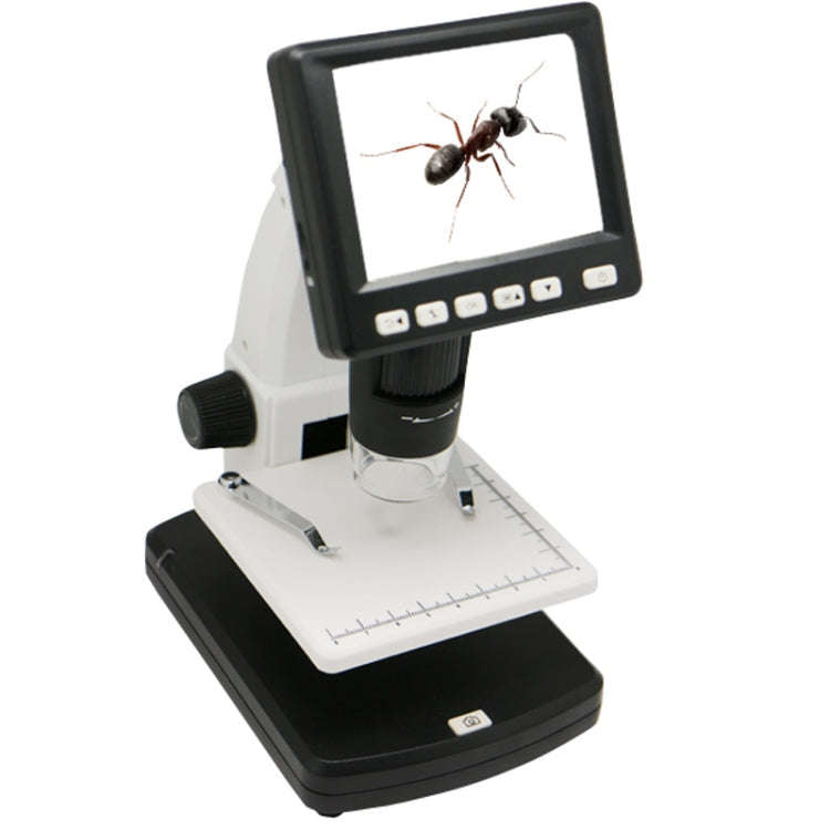 500X 5 Mega Pixels 3.5 inch LCD Standalone Digital Microscope with 8 LEDs, Support TF Card up to ...