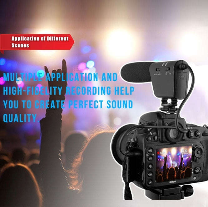 DEBO YS-8 Professional Photography Interview Dedicated Microphone for DSLR & DV Camcorder