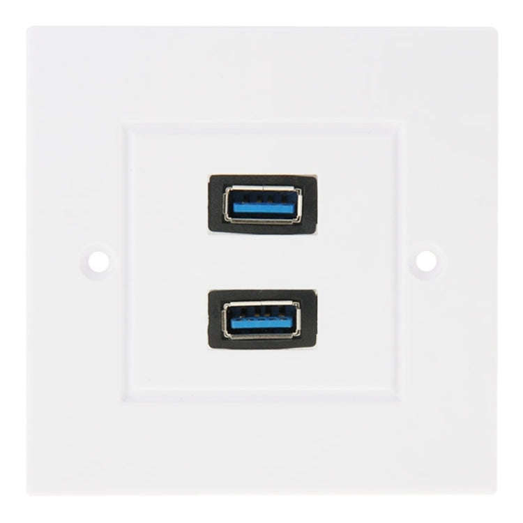 Dual USB 3.0 Female Plugs Home Wall Charger Plate Wall Plate Panel