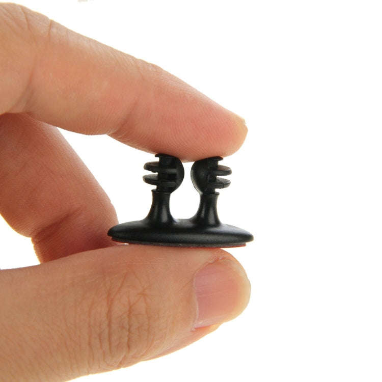 8 PCS DM-003 Car Cable Convenient Bundle Clip with Adhesive(Black)