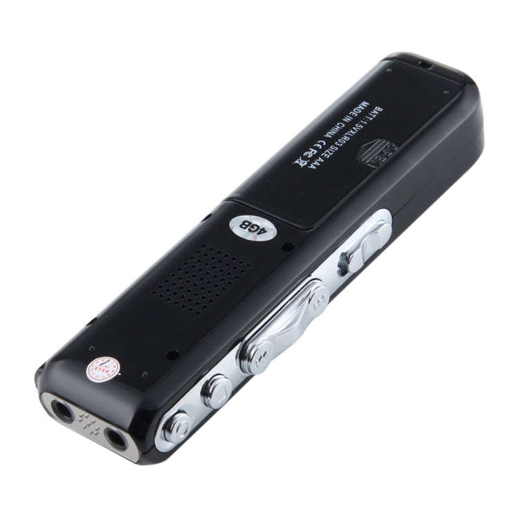 4GB Digital Voice Recorder Dictaphone MP3 Player, Support Telephone Recording, VOX Function(Black...