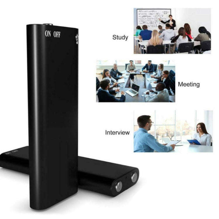 3 in 1 Mini Voice Recorder + 8GB Flash Disk + MP3 Player(Black)