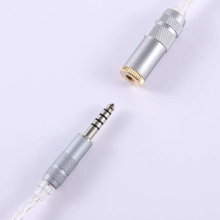ZS0021 4.4mm Male to 3.5mm Female Balance Adapter Cable (Silver)