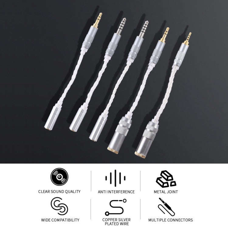 ZS0021 3.5mm Male to 4.4mm Female Balance Adapter Cable (Silver)
