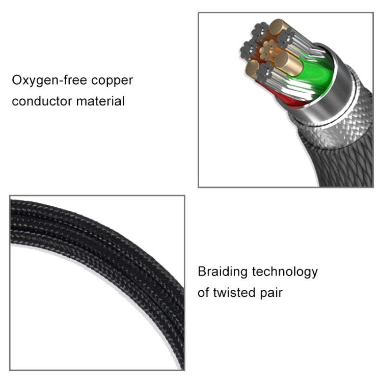 ZS0047 Standard Version HD4.30 Earphone Audio Cable (Black)