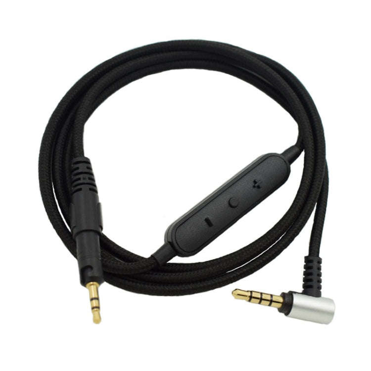 ZS0091 Wire-controlled Version Headphone Audio Cable for Audio-technica ATH-M50X M40X(Black)