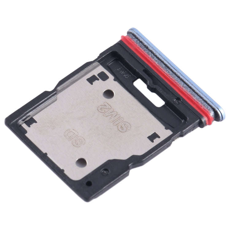 For Xiaomi Redmi Note 11T Pro SIM Card Tray + SIM Card Tray / Micro SD Card Tray (Blue)