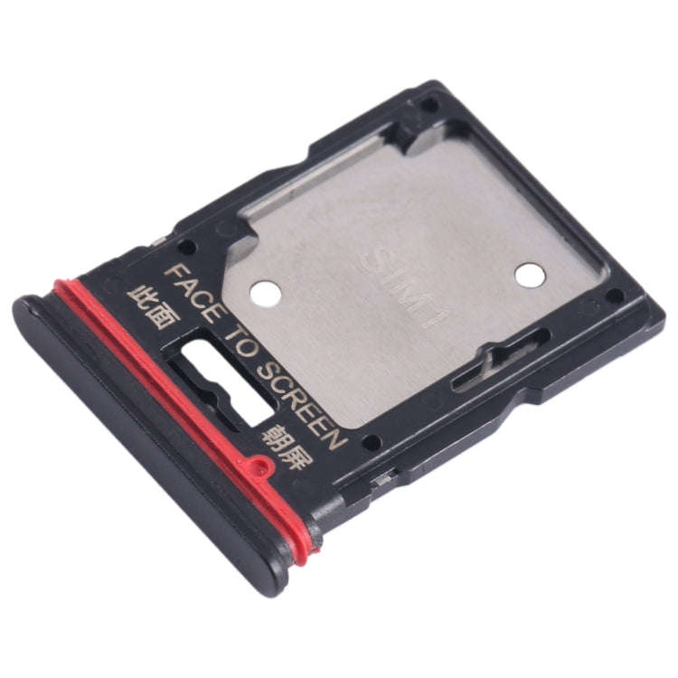 For Xiaomi Redmi K50i SIM Card Tray + SIM Card Tray / Micro SD Card Tray (Black)