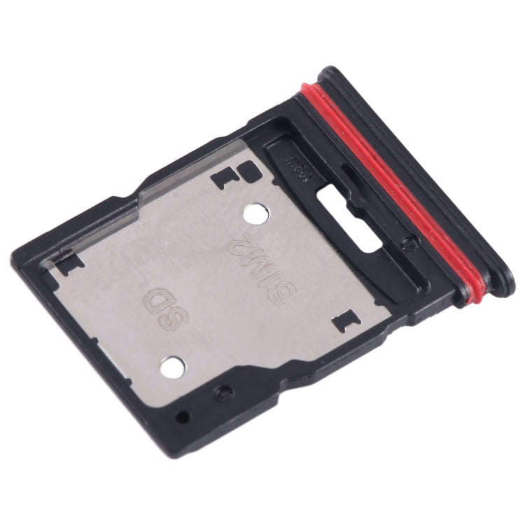 For Xiaomi Redmi K50i SIM Card Tray + SIM Card Tray / Micro SD Card Tray (Black)