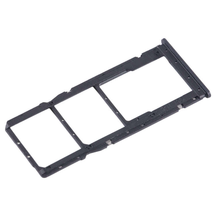 For Xiaomi Redmi 12C SIM Card Tray + SIM Card Tray + Micro SD Card Tray (Black)