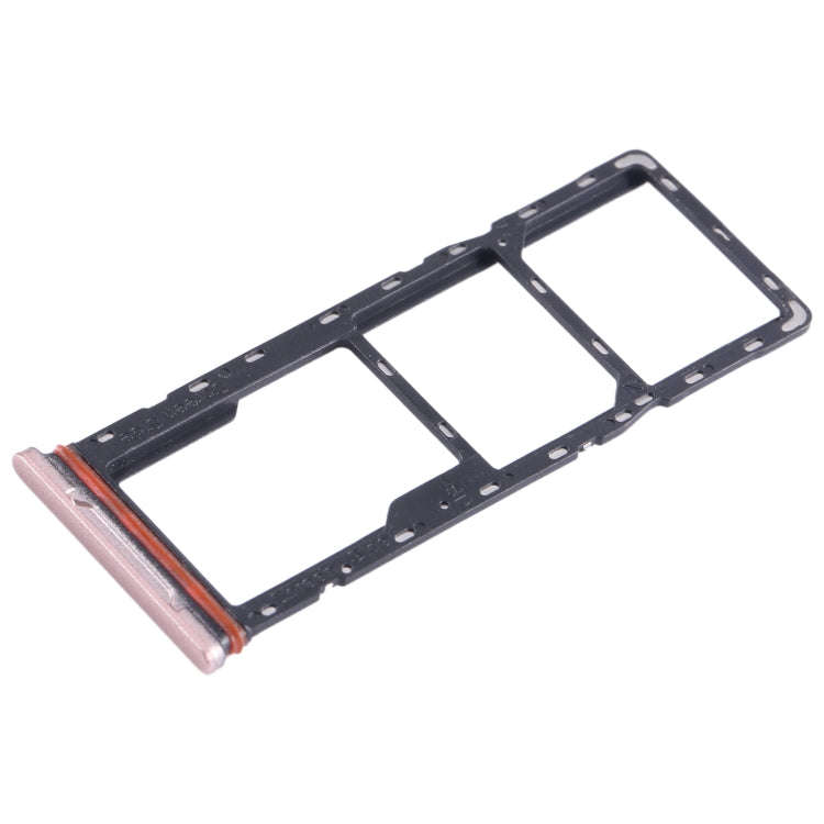 For Infinix Hot 10i X659B SIM Card Tray + SIM Card Tray + Micro SD Card Tray (Gold)