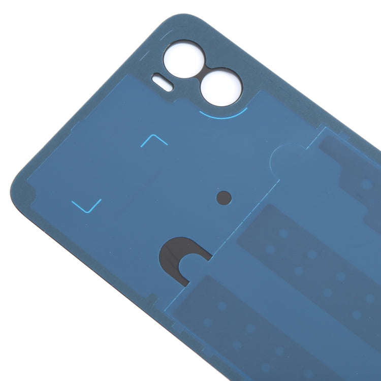 For Motorola Moto E22s Original Battery Back Cover(Blue)