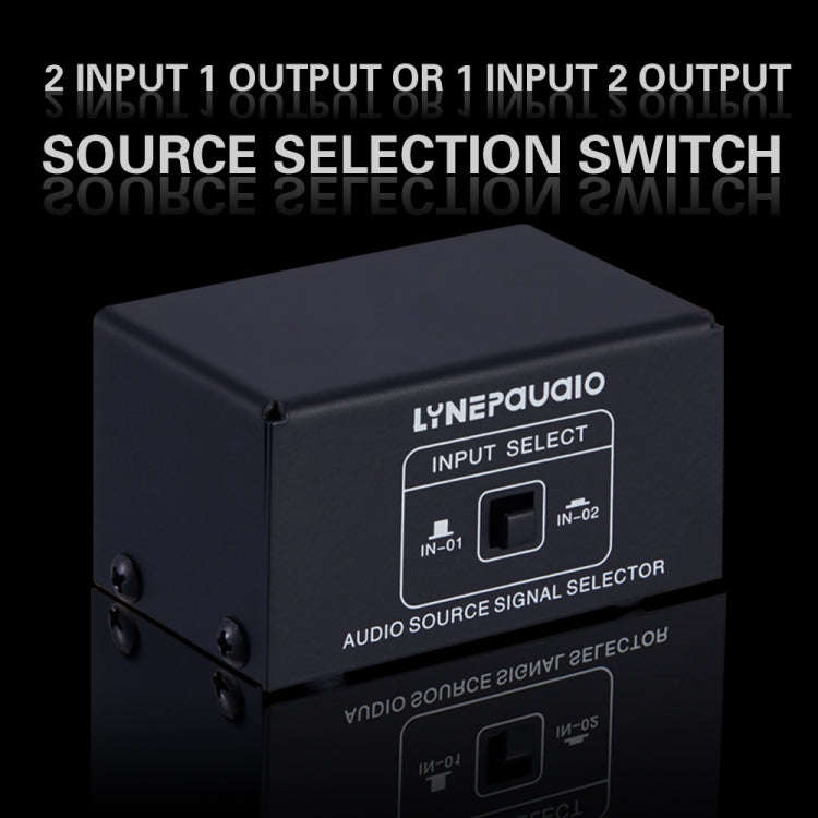 B101 2 In 1 Out (1 In 2 Out) Audio Source Signal Selection Switcher Computer Speaker  RCA Lossles...