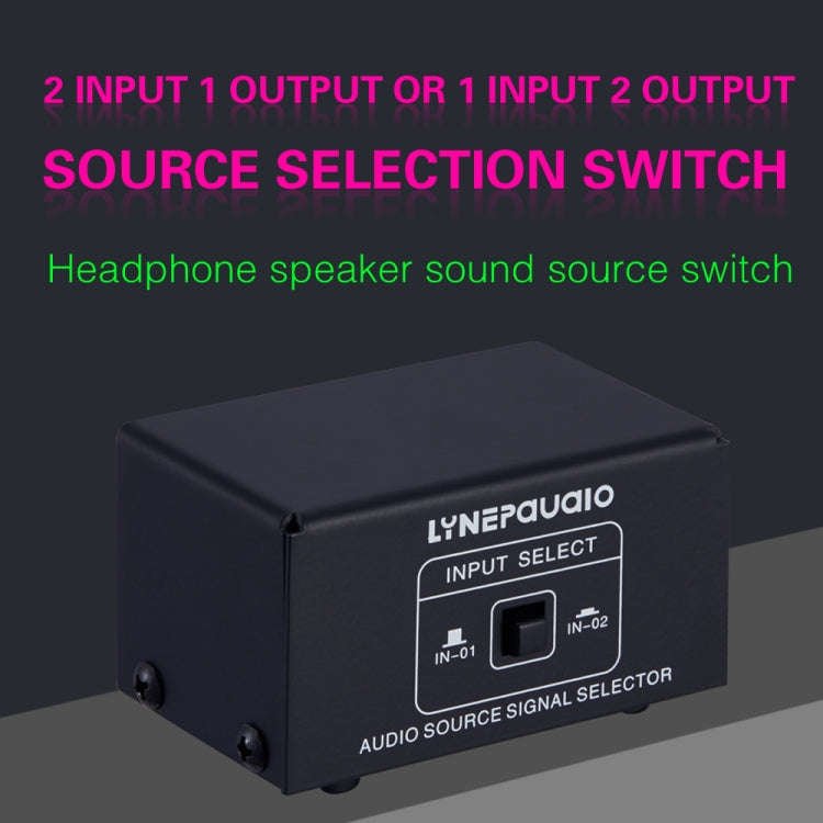 B101 2 In 1 Out (1 In 2 Out) Audio Source Signal Selection Switcher Computer Speaker  RCA Lossles...