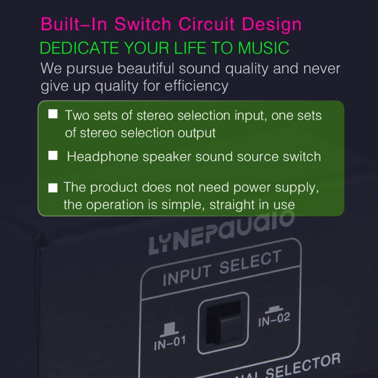 B101 2 In 1 Out (1 In 2 Out) Audio Source Signal Selection Switcher Computer Speaker  RCA Lossles...