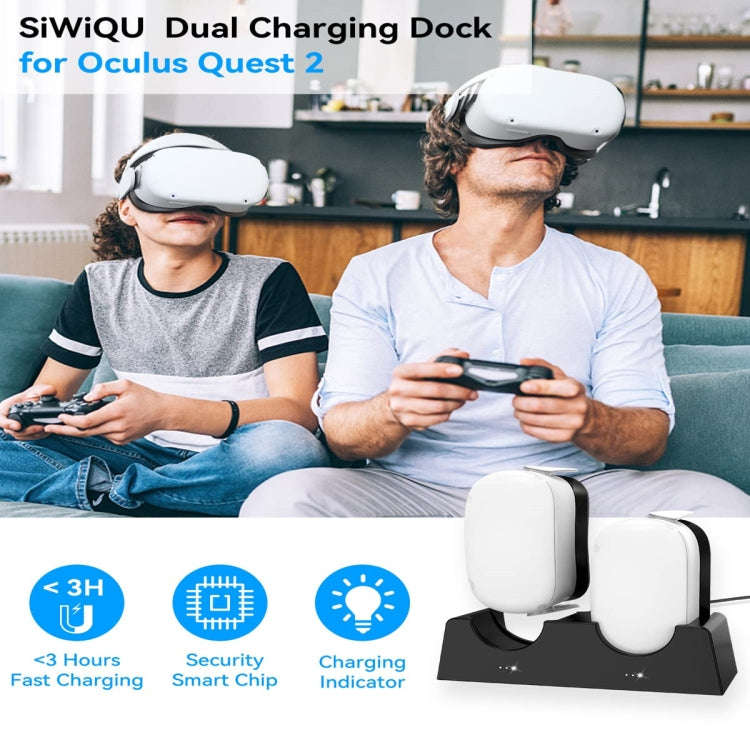 For Quest 2 VR Charging Stand VR Accessories Host Storage Bracket Double Charging Stand