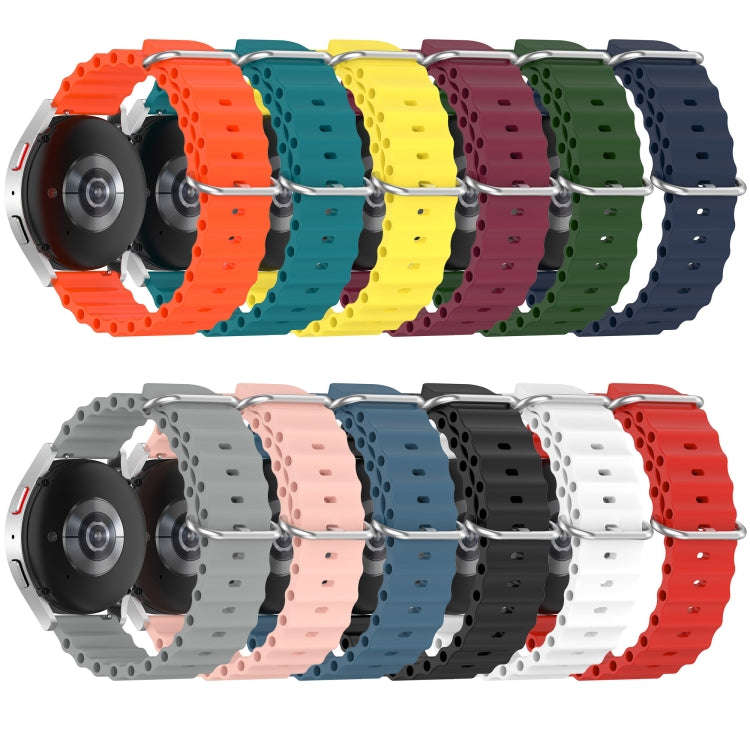 For Amazfit Pop Pro 20mm Ocean Style Silicone Solid Color Watch Band(Wine Red)
