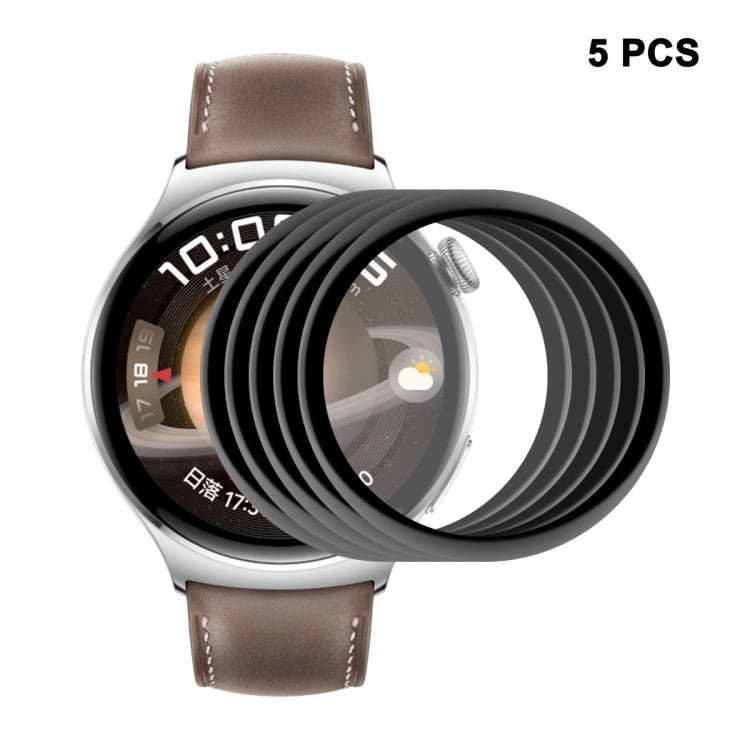 5pcs For Huawei Watch 4 ENKAY 3D Full Coverage Soft PC Edge + PMMA HD Screen Protector Film