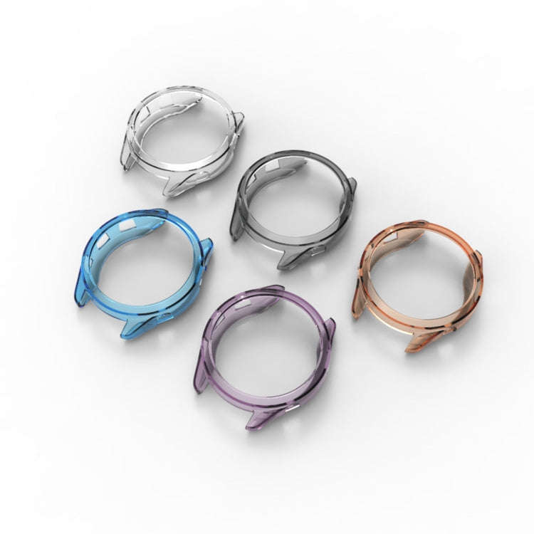 For Garmin Forerunner 265S ENKAY Hat-Prince Transparent TPU Frame Drop Protection Case(Purple)
