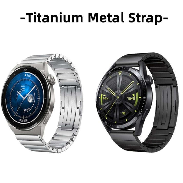 For Samsung Galaxy Watch 42mm One Bead Titanium Alloy Watch Band(Silver)