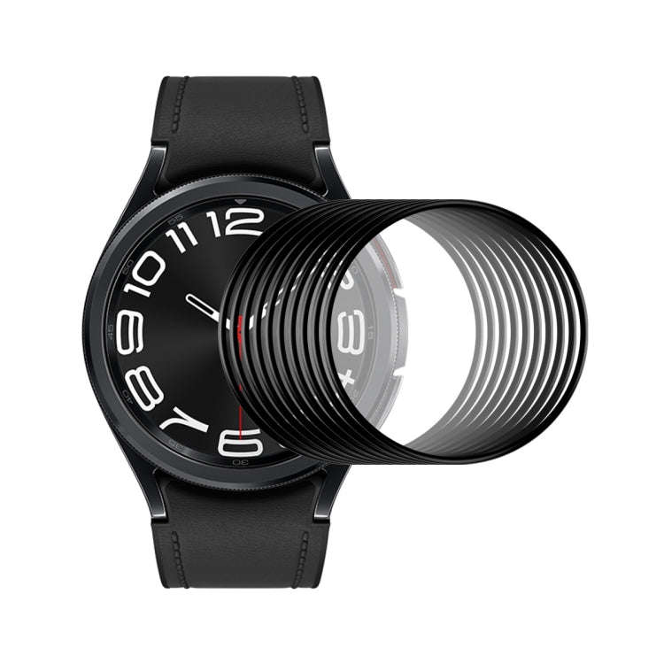 For Samsung Galaxy Watch6 Classic 43mm 10pcs ENKAY 3D Full Coverage Soft PC Edge PMMA HD Screen Film