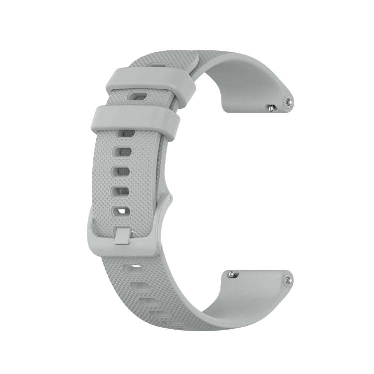 For Samsung Galaxy Watch 5  40mm 20mm Checkered Silicone Watch Band(Grey)