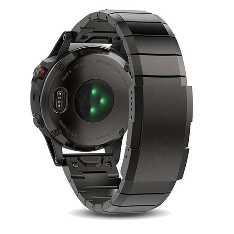For Garmin Epix Pro 47mm Titanium Alloy Quick Release 22mm Watch Band(Black)