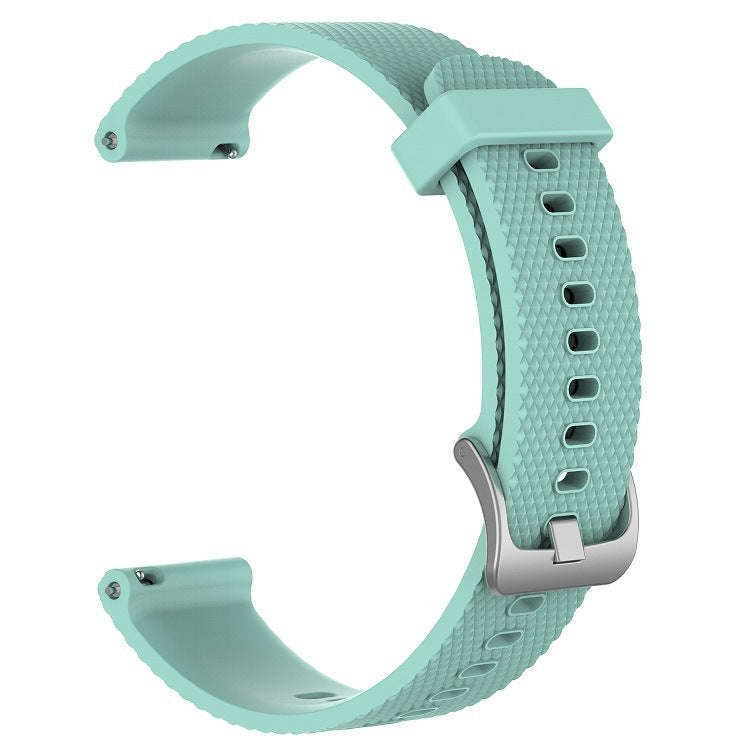 For Samsung Galaxy watch 5 Golf Edition 20mm Diamond Textured Silicone Watch Band(Teal)