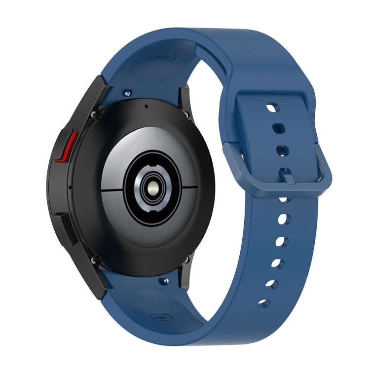 For Samsung Galaxy Watch6 / 6 Classic JUNSUNMAY Solid Color Silicone Adjustable Watch Band(Light ...