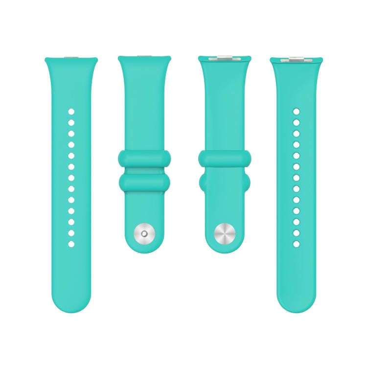 For Xiaomi Band 10 Pro / Redmi Watch 6 / 5 Solid Color Reverse Buckle Silicone Watch Band(Green)