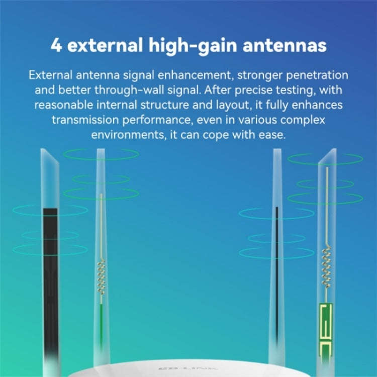 LB-LINK BL-CPE450H With 4 High Gain Antennas  4G WiFi Router High Speed Single Card Wireless Repe...