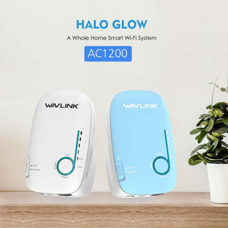 WAVLINK WN576K2 AC1200 Household WiFi Router Network Extender Dual Band Wireless Repeater, Plug:E...