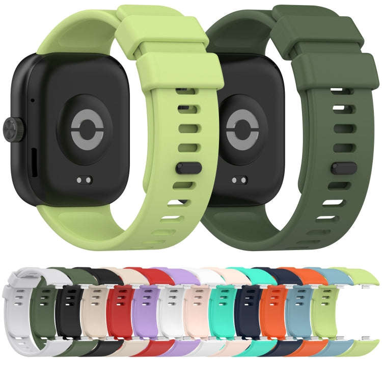 For Redmi Watch 4 Solid Color Silicone Sports Watch Band(Red)