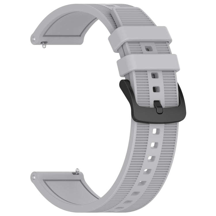 For Huawei Watch 4 Pro 22mm Textured Silicone Solid Color Watch Band(Grey)