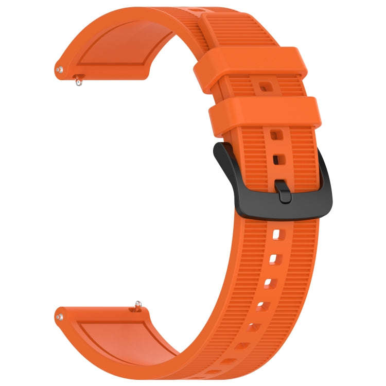 For Huawei Watch 3 Pro New 22mm Textured Silicone Solid Color Watch Band(Orange)