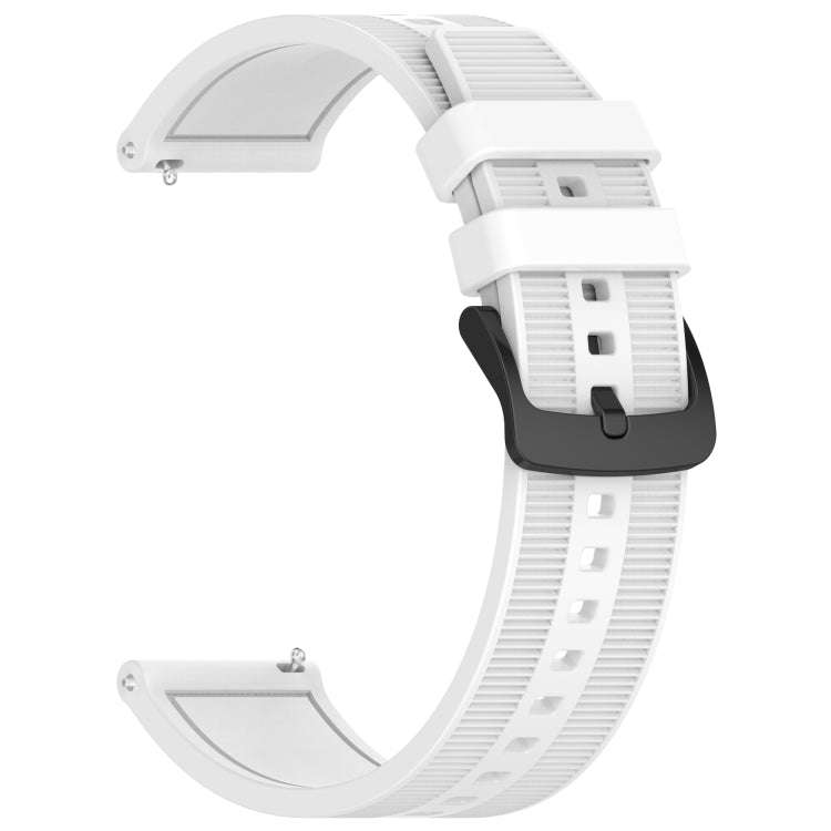 For Amazfit GTR 4 Pro 22mm Textured Silicone Solid Color Watch Band(White)