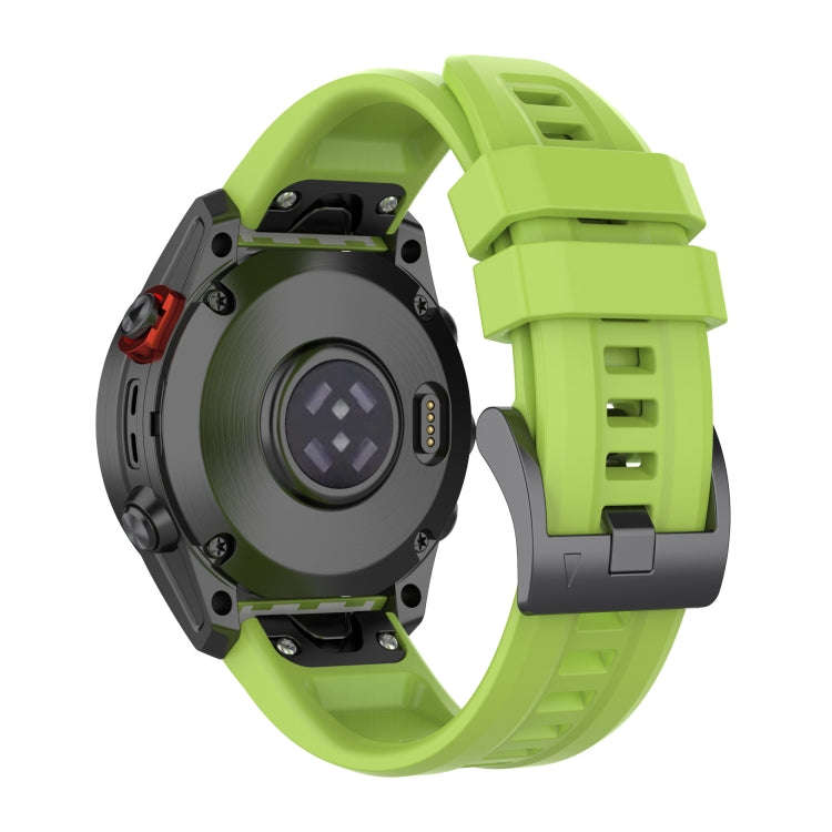 For Garmin Epix Gen2 / Epix Pro Gen2 47mm Solid Color Black Buckle Silicone Quick Release Watch B...