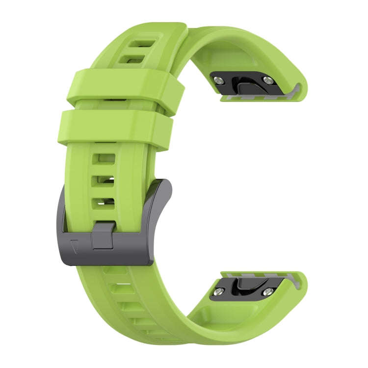 For Garmin Epix Gen2 / Epix Pro Gen2 47mm Solid Color Black Buckle Silicone Quick Release Watch B...