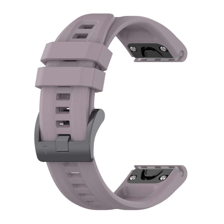 For Garmin Epix Gen2 / Epix Pro Gen2 47mm Solid Color Black Buckle Silicone Quick Release Watch B...