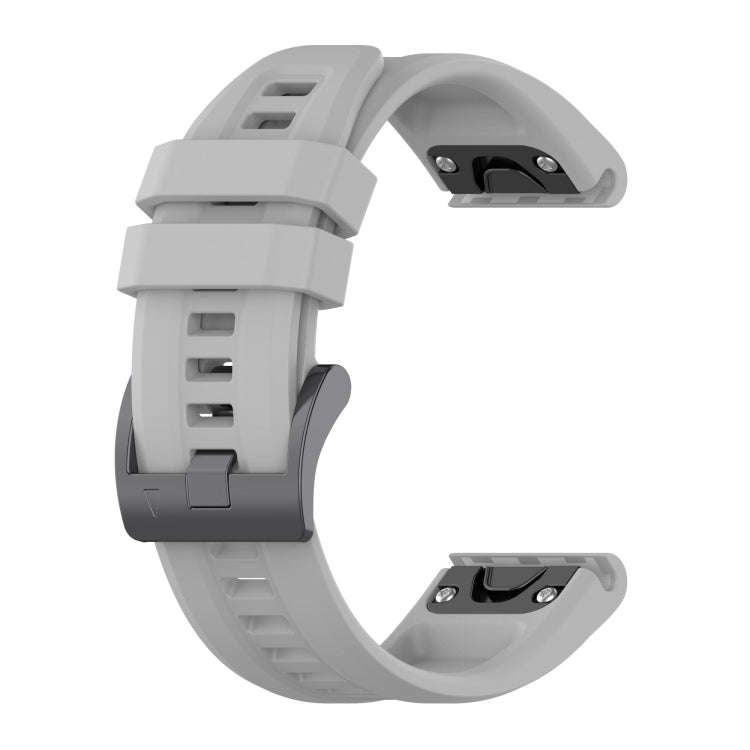 For Garmin Epix Gen2 / Epix Pro Gen2 47mm Solid Color Black Buckle Silicone Quick Release Watch B...