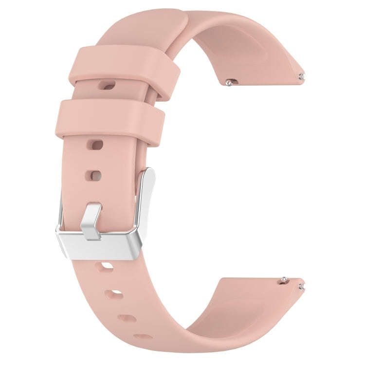 For Huawei Watch GT3 Pro 43mm 20mm Smooth Solid Color Silicone Watch Band(Pink)